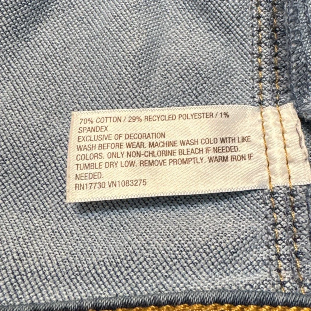 Cat & Jack Kids Medium Wash Denim Trucker Jacket Size M 8 Blue Stretch Jean Coat